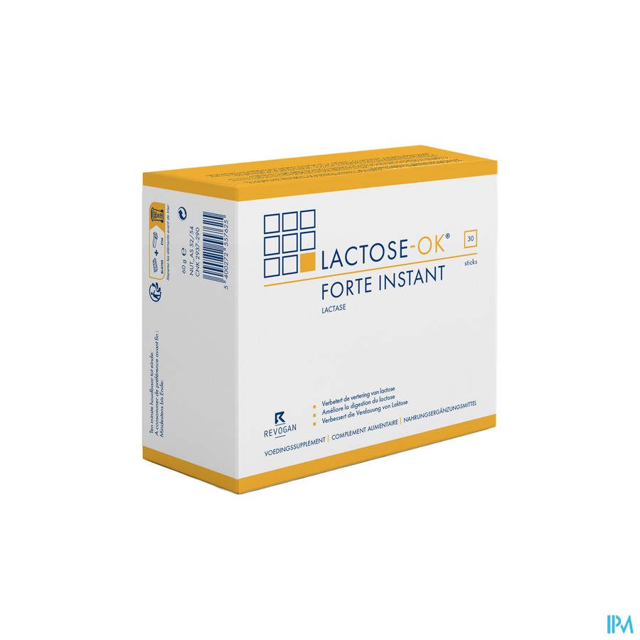Lactose Ok Forte Instant Sticks 30 5762 Revogan
