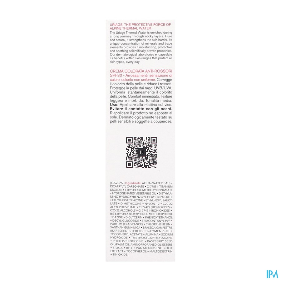 Uriage Roseliane Cc Cream Ip30 Tube 40ml