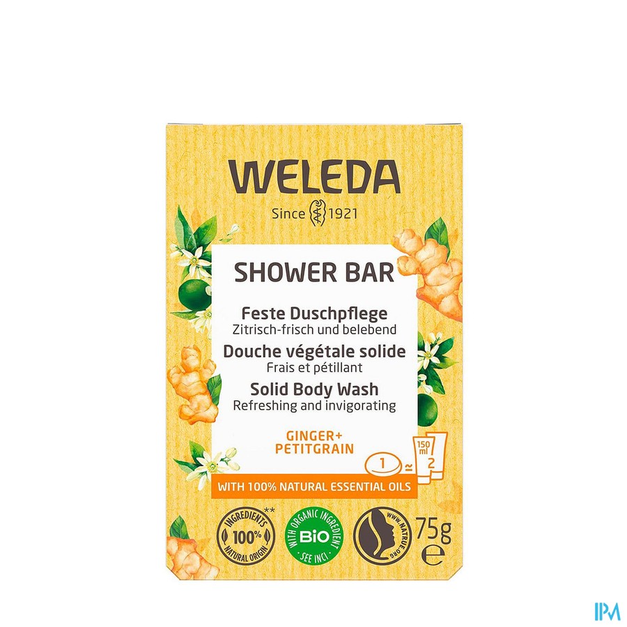 Weleda Shower Bar Gember + Petit Grain 75g