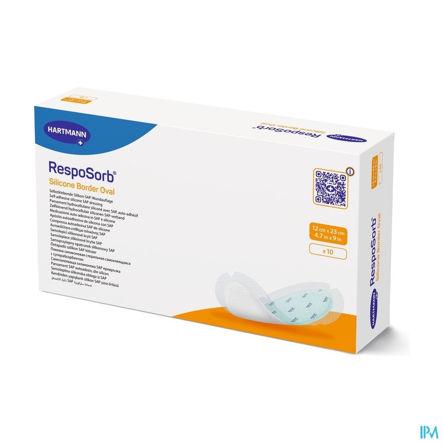 Resposorb Silicone Border Oval 12x23 10 4130091