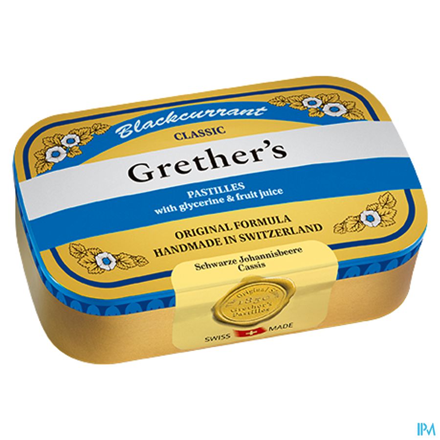 Grether's Pastilles Blackcurrant Past 110g 1