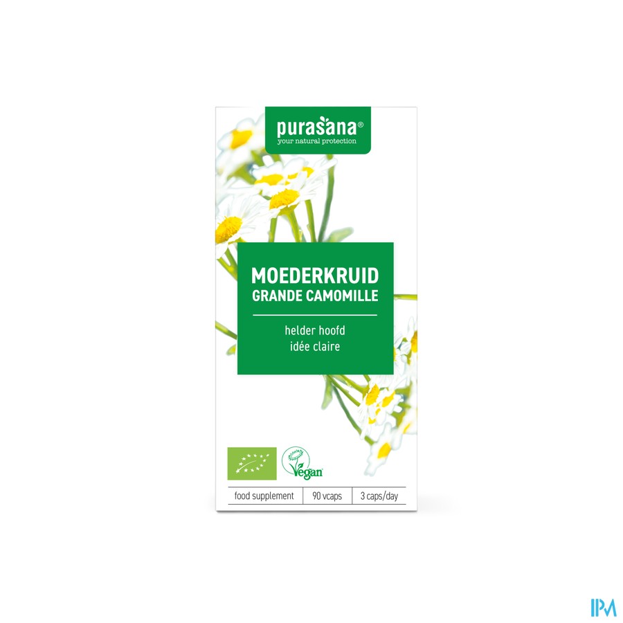 Purasana Moederkruid Bio 360mg V-caps 90