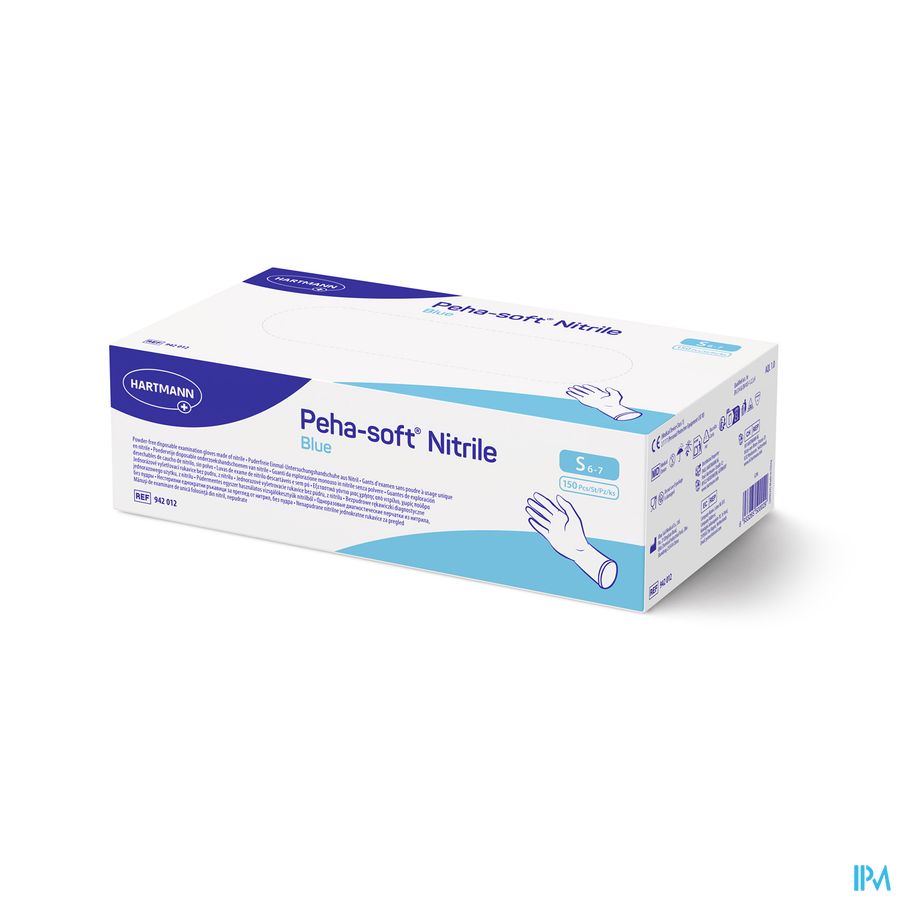 Peha Soft Handschoen Nitrile Blauw S 150 9420610
