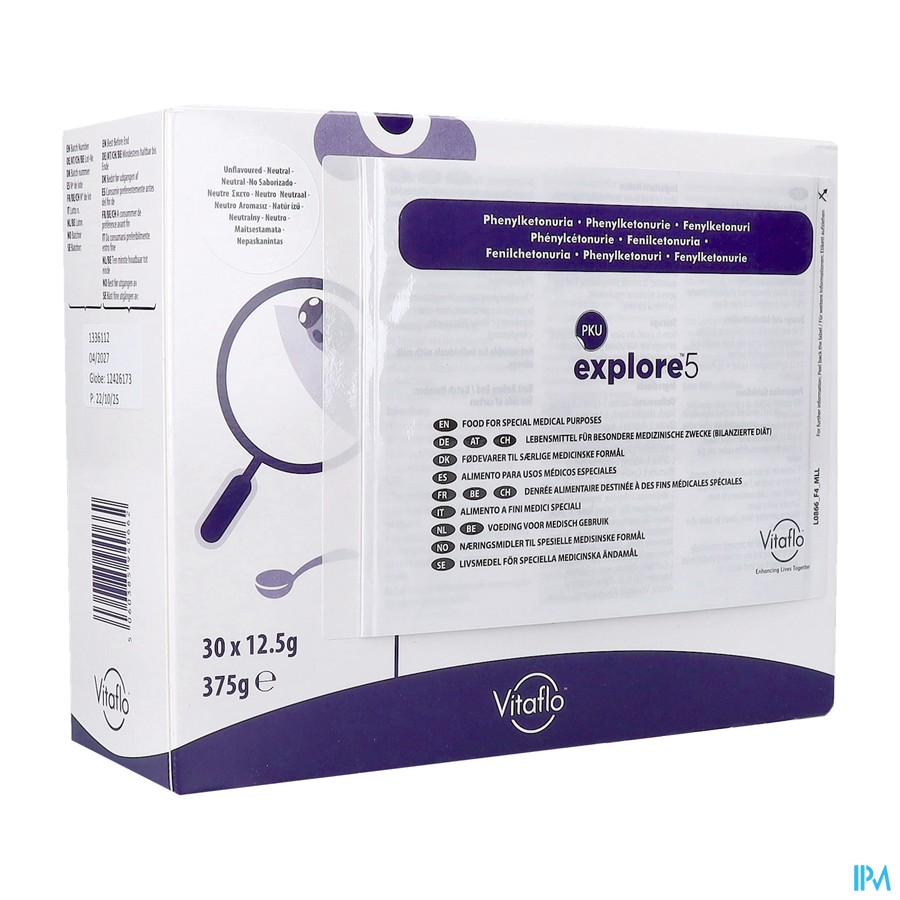 Pku Explore 5 N/gearomatiseerd Pdr Zakje 30x12,5g