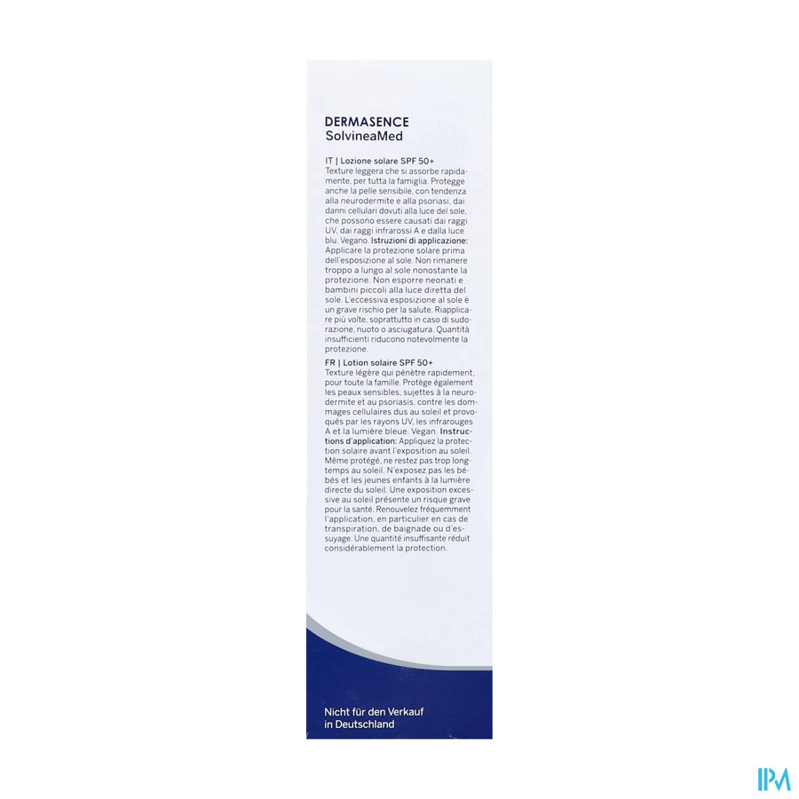 Dermasence Solvinea Sun Protect.lotion Spf50+200ml