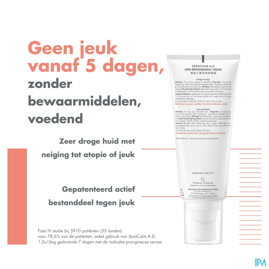 Avene Xeracalm Ad Creme Relipiderend 200ml