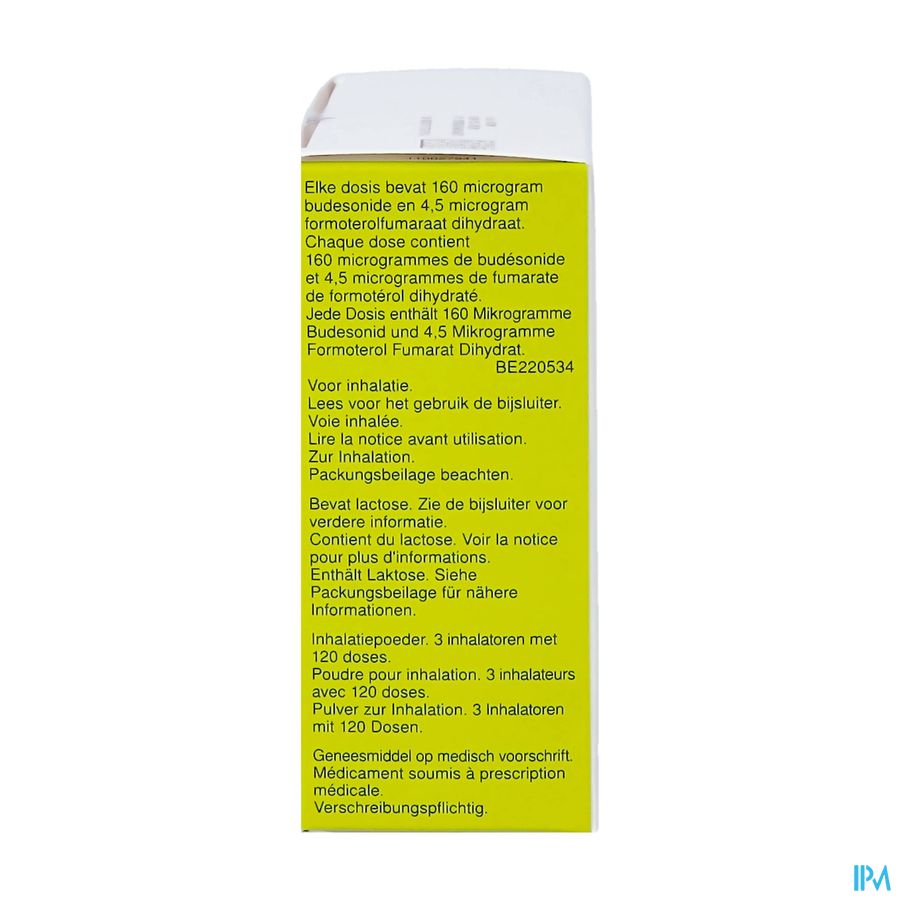 Symbicort Turbohaler 160mcg/4,5mcg Doses 3x120