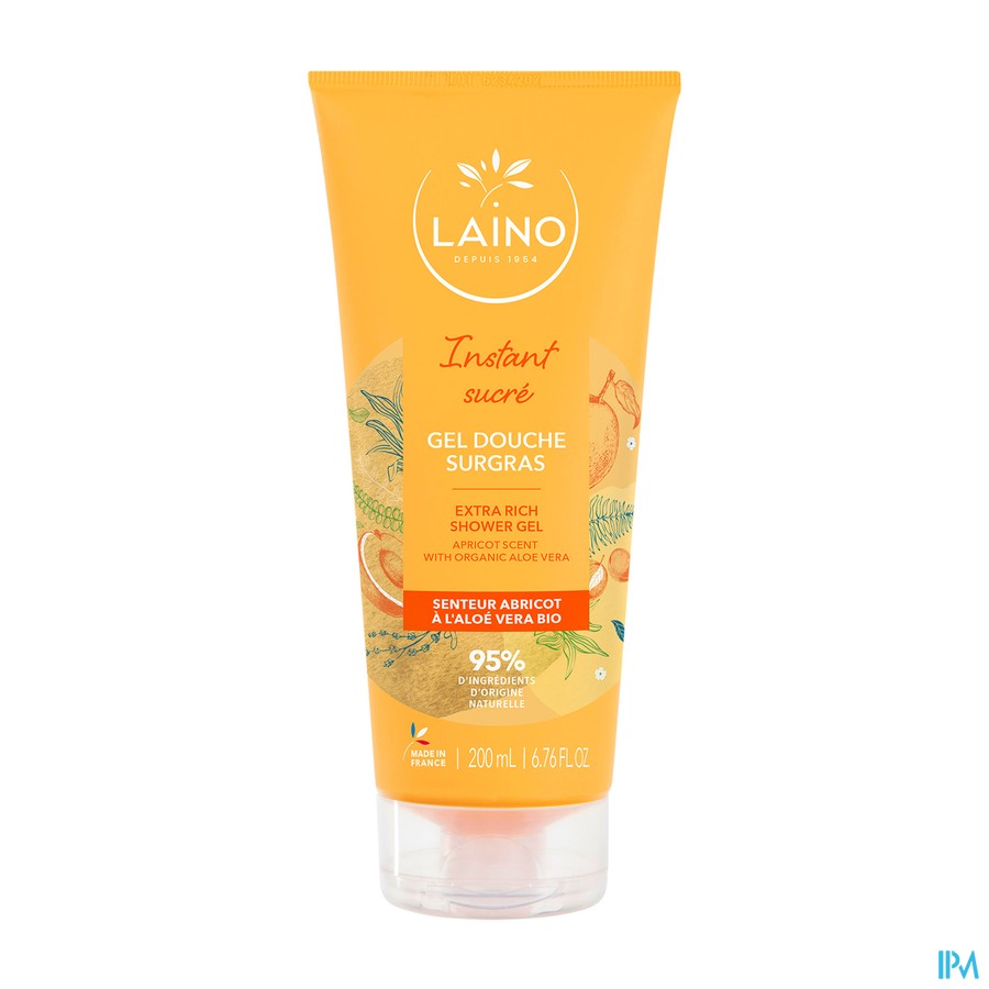 Laino Gel Douche Surgras Abricot 200ml