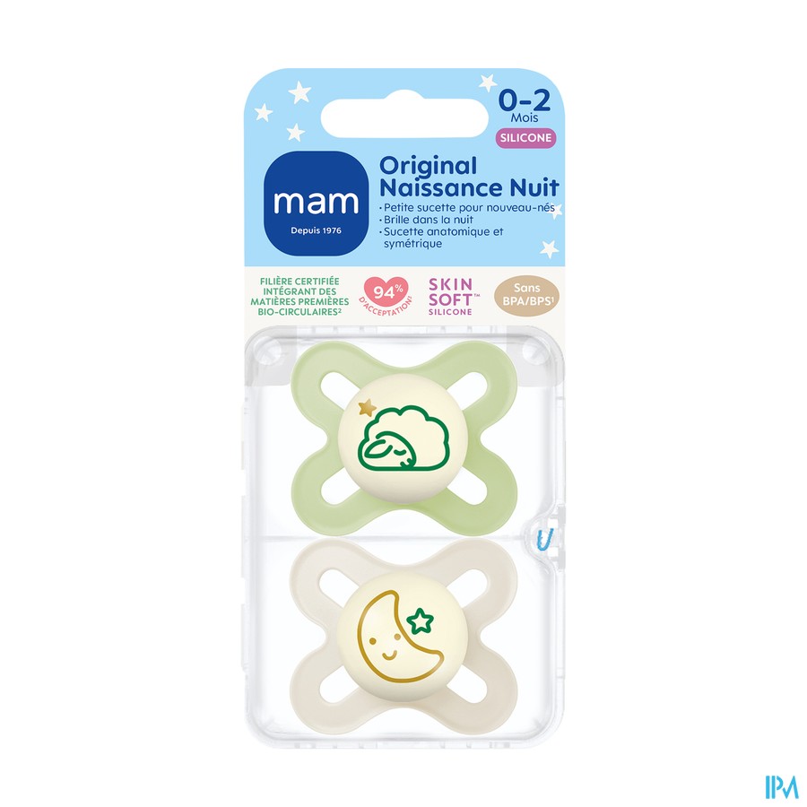 SUCET MAM ORIGINAL NUIT 0-2M X2