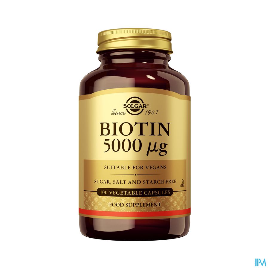 Solgar Biotin 5000mcg V-caps 100 Solgar Biotin 5000mcg V-caps 100