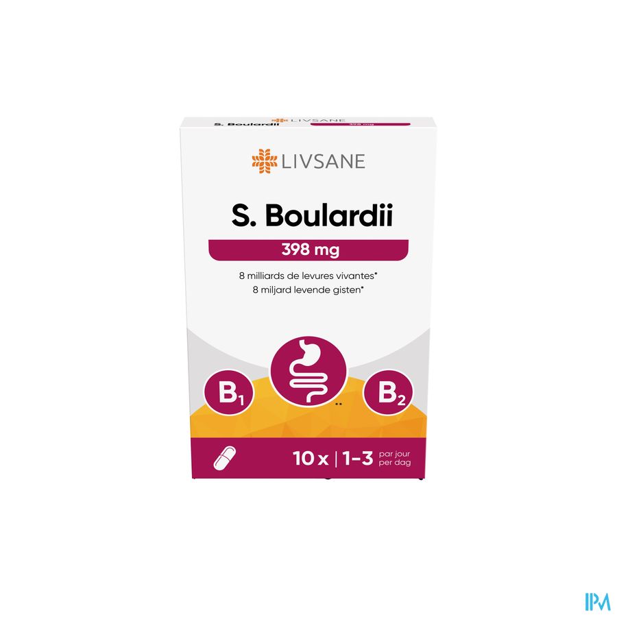 Livsane S. Boulardii 398mg Caps 10