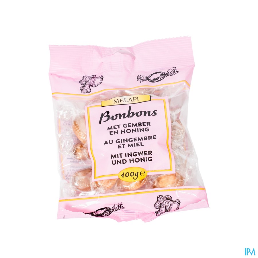 Melapi Bonbons Gember-honing 100g Revogan
