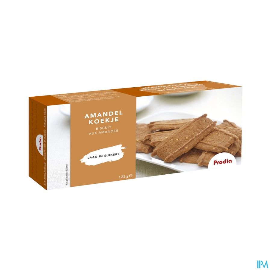 Prodia Amandelkoekje+zoetst.malt.125g 6008 Revogan