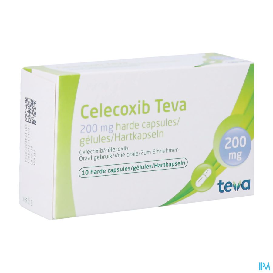 Celecoxib Teva 200mg Caps Dur 10