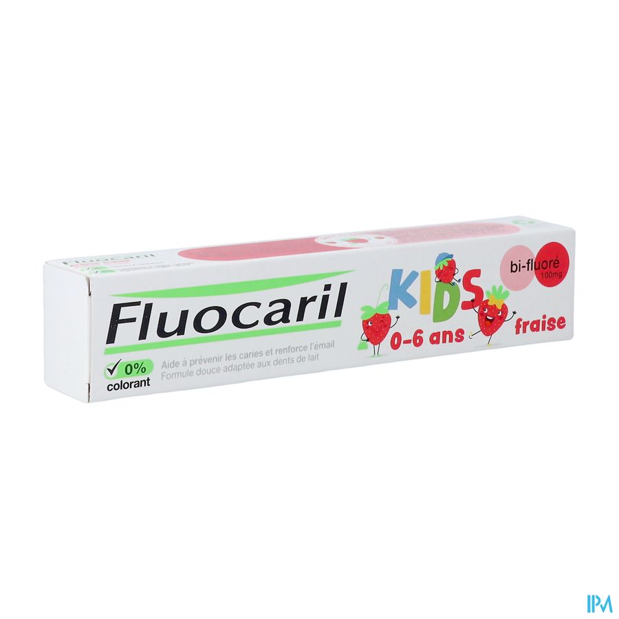 Fluocaril Tandpasta Kids Aardbei 0-6j 75ml