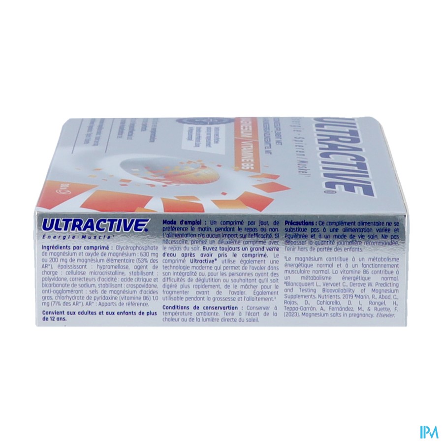 Ultractive Magnesium 630mg Comp 30