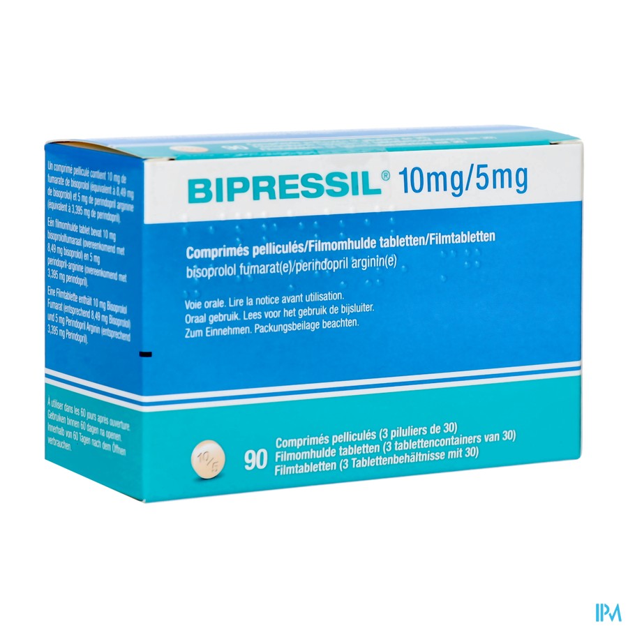 Bipressil 10mg/5mg Pi Pharma Comp Pell 90 Pip