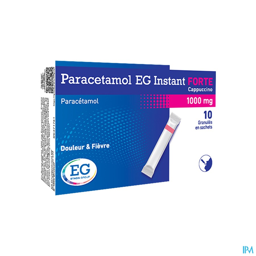 Paracetamol EG Inst.Forte 1G Cappuccino   Zakje 10
