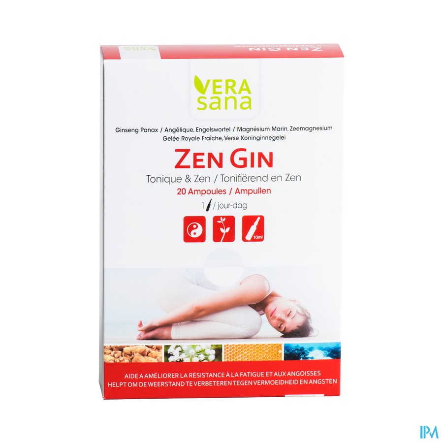 Zen Gin Amp 20x10ml Vera Sana