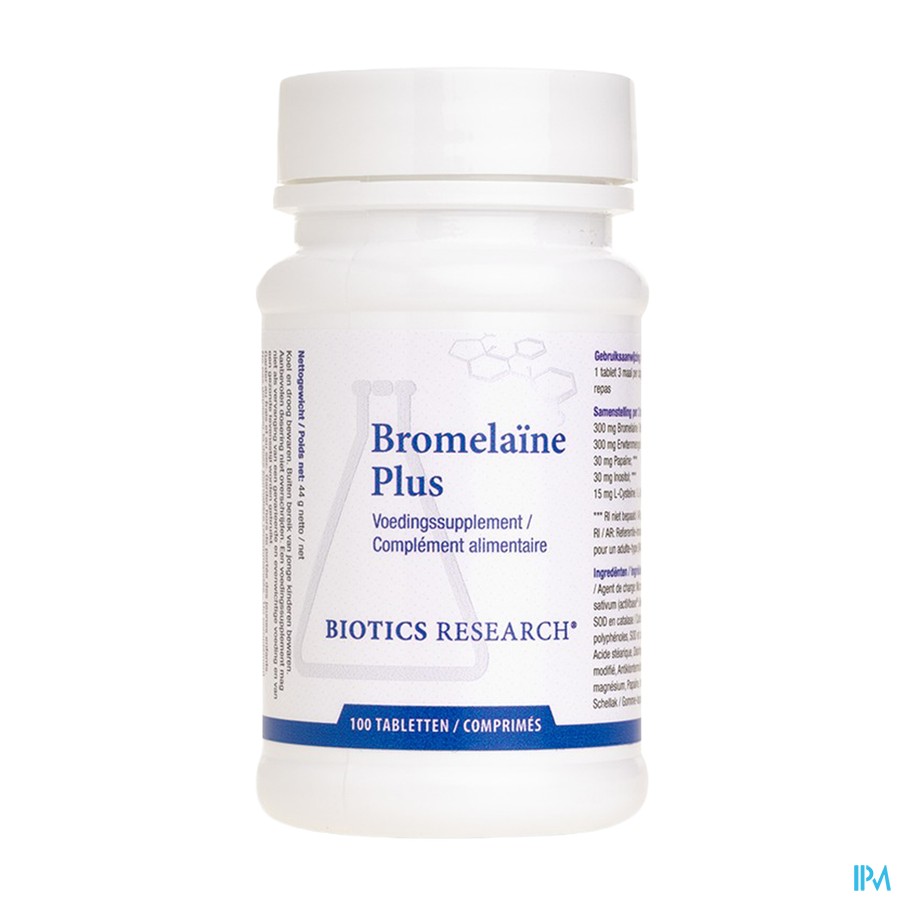 Bromelain Plus Biotics Comp 100