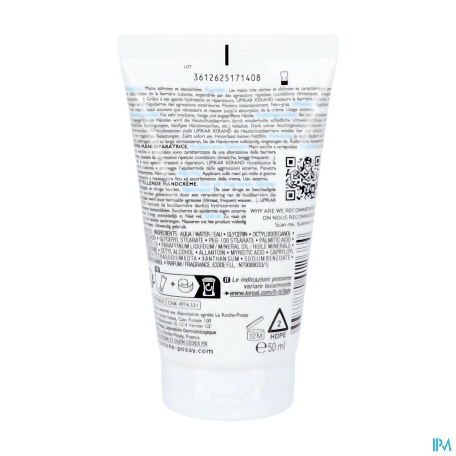 Lrp Lipikar Xerand Handcreme 50ml