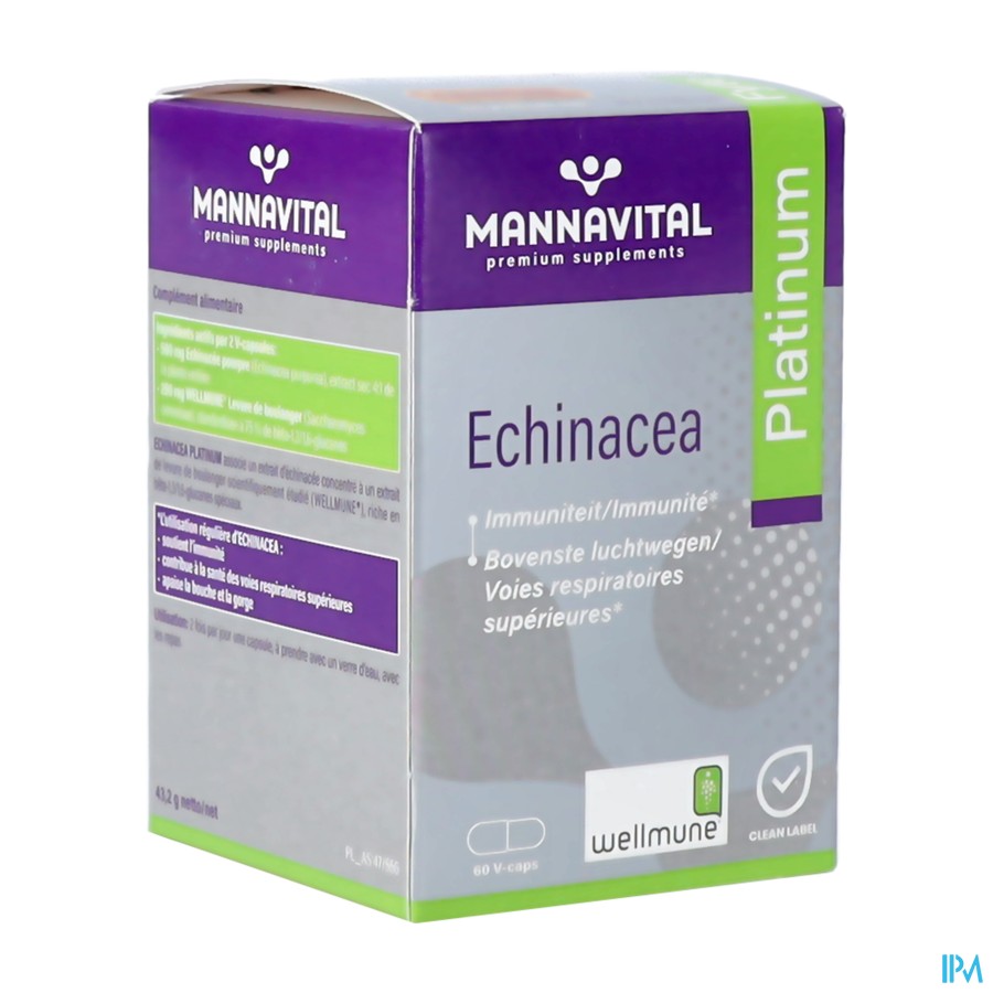 Mannavital Echinacea V-caps 60