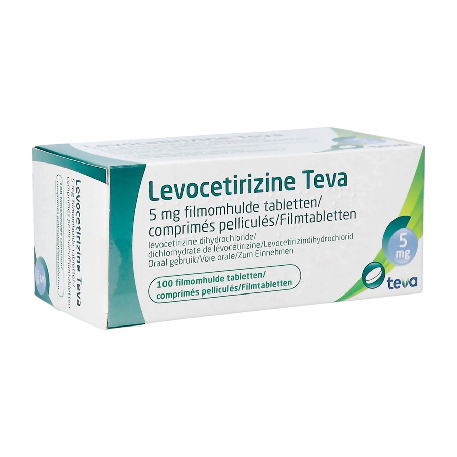 Levocetirizine Teva 5mg Filmomh Tabl 100 X 5mg