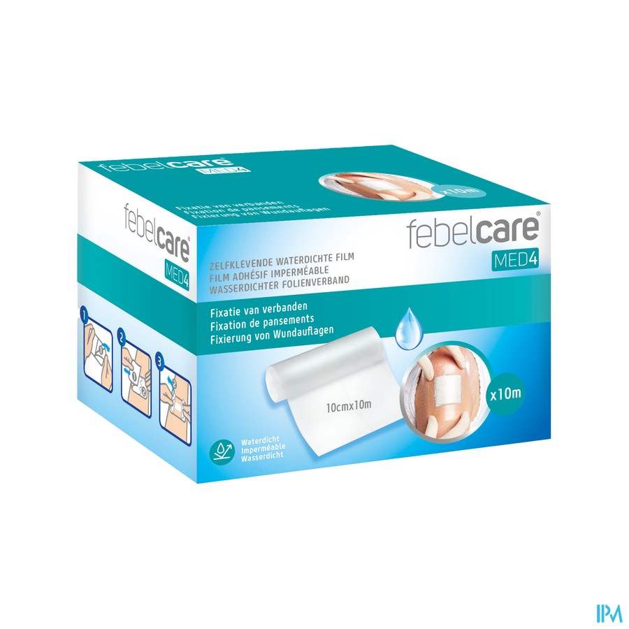 Febelcare Med4 Film Adhesif Wtp 10cm 10m 1