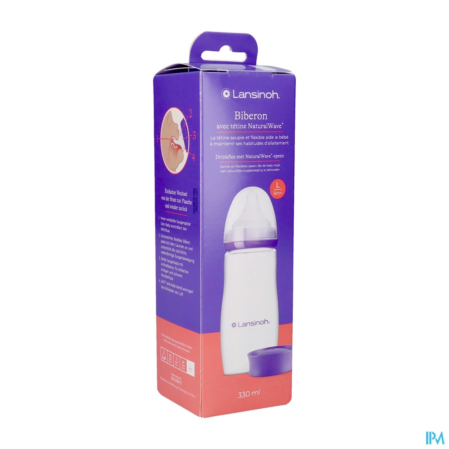 LANSINOH DRINKFLES & NATURALWAVE SPEEN 330ML
