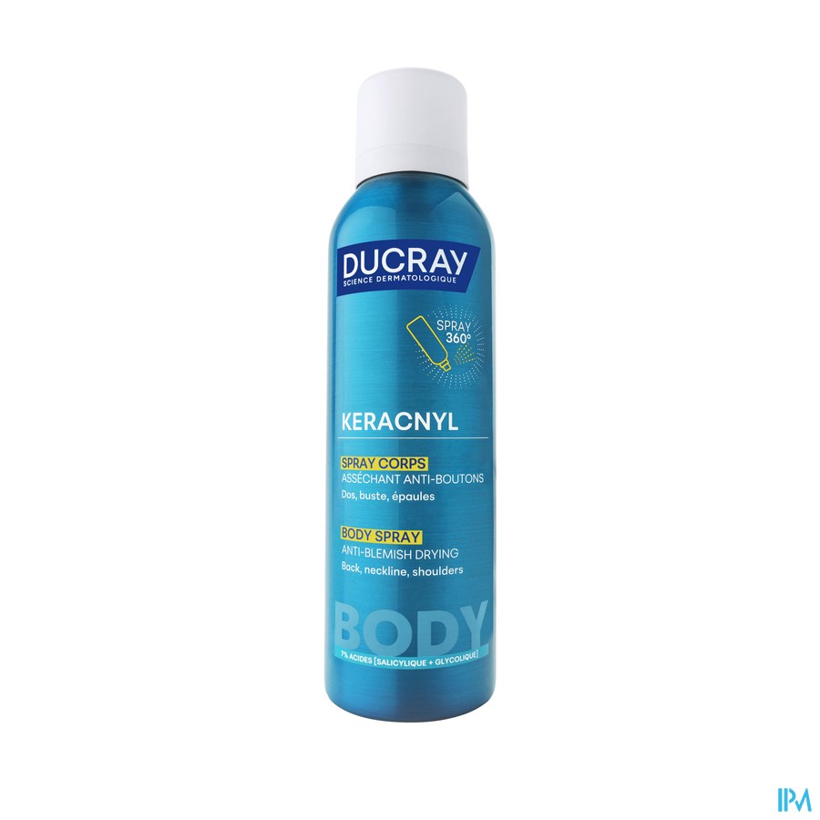 Ducray Keracnyl Spray Corps A/boutons 150ml
