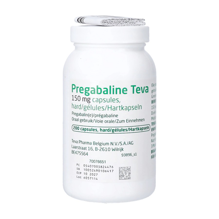 Pregabaline Teva 150mg Caps Hard 200 X 150mg