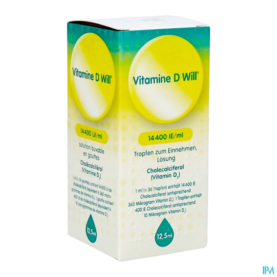 Vitamine D Will 14400ie Druppels Oraal Opl 12,5ml