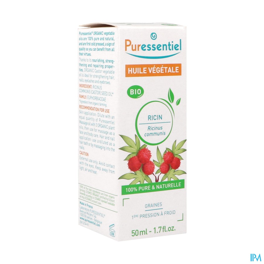 Puressentiel Huile Vegetale Bio Ricin 50ml