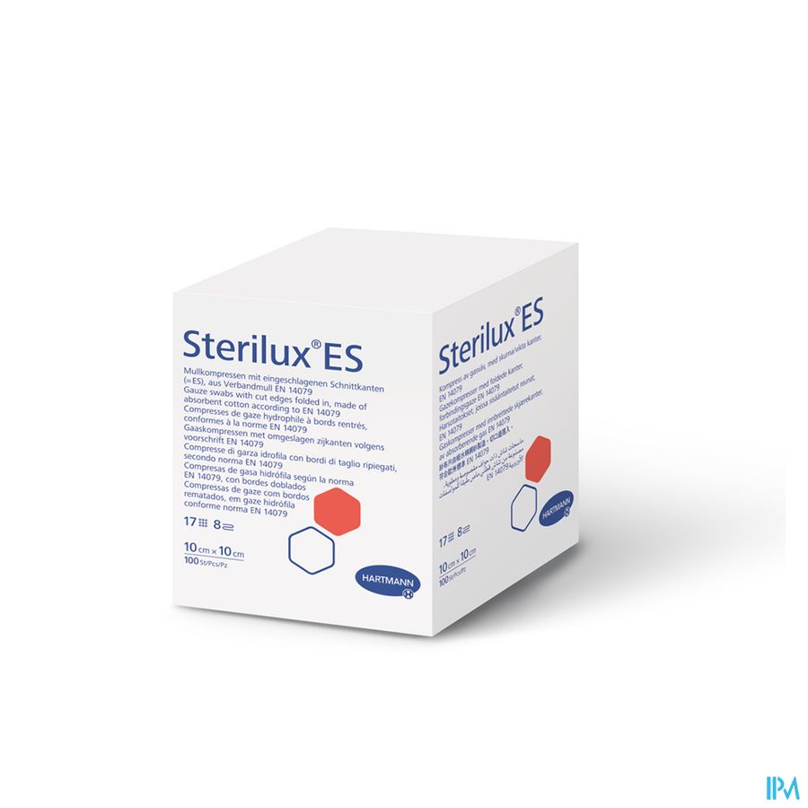 Sterilux Es 5x5cm 8pl.nst. 100 P/s