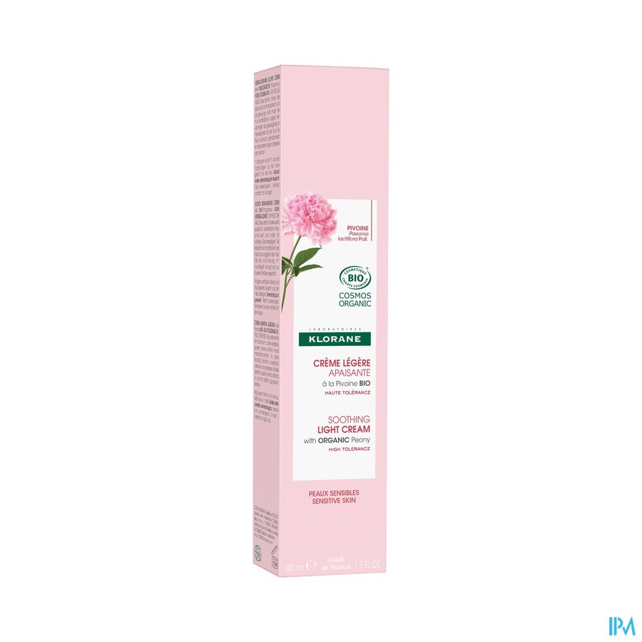 Klorane Visage Pivoine Bio Cr Legere 40ml