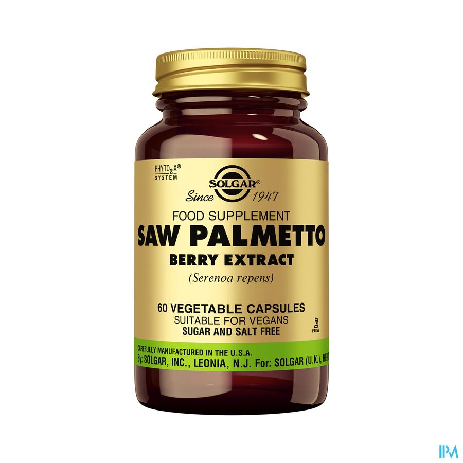 Saw Palmetto Berry Extract (zaagpalm) V-caps 60 Saw Palmetto Berry Extract (zaagpalm) V-caps 60