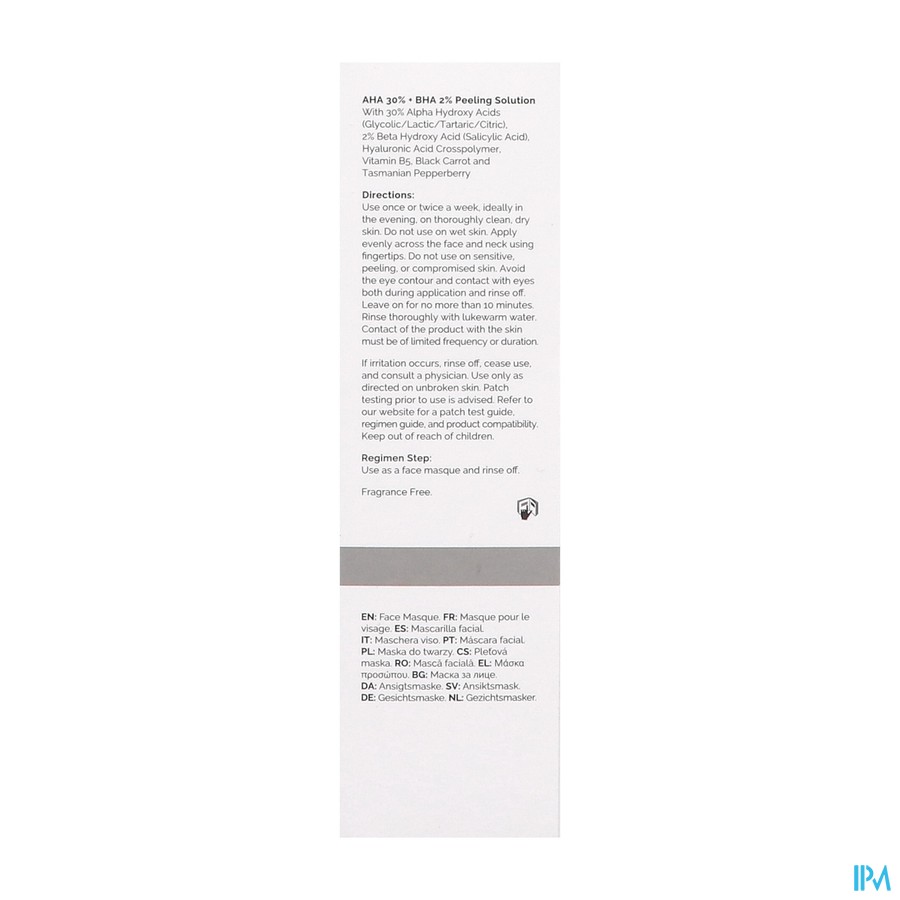 The Ordinary Aha 30%+bha 2% Peeling Solution 30ml