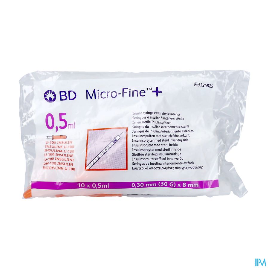 Microfine Ins.spuit 0,5ml 30g 8mm 10 324825