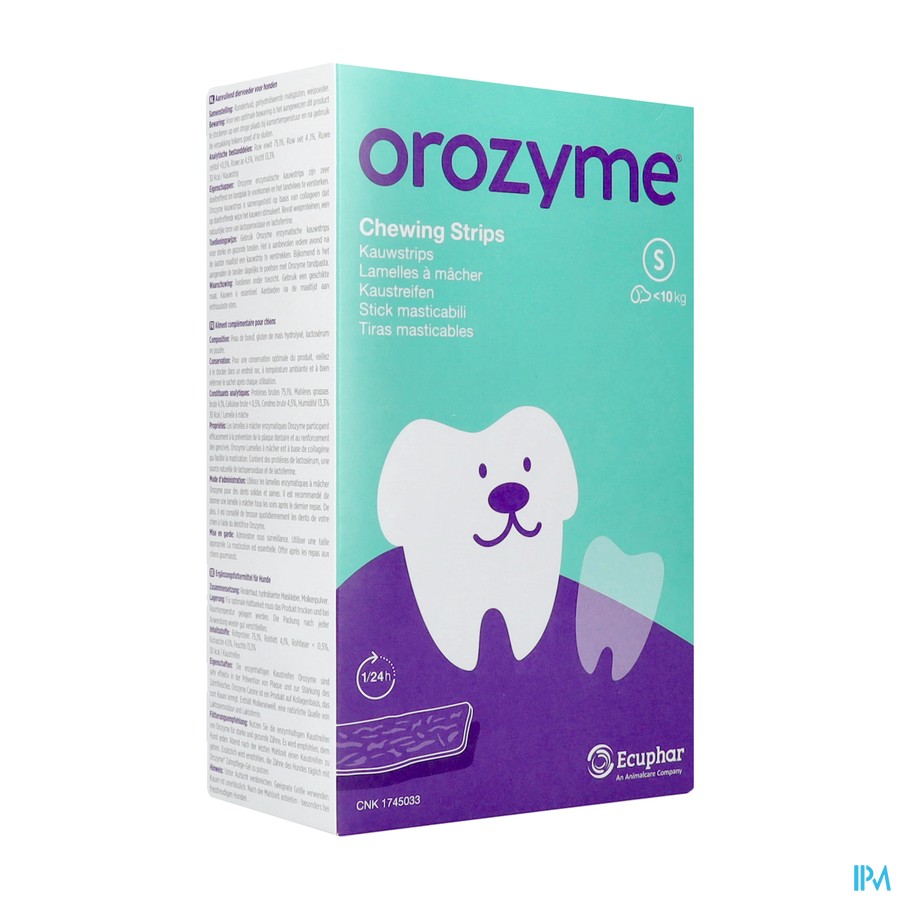 Orozyme Canine S Lamelle Enzym.chien <10kg 224g