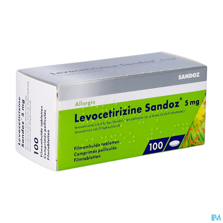 Levocetirizine Sandoz 5mg Comp Enrob.100 X 5mg