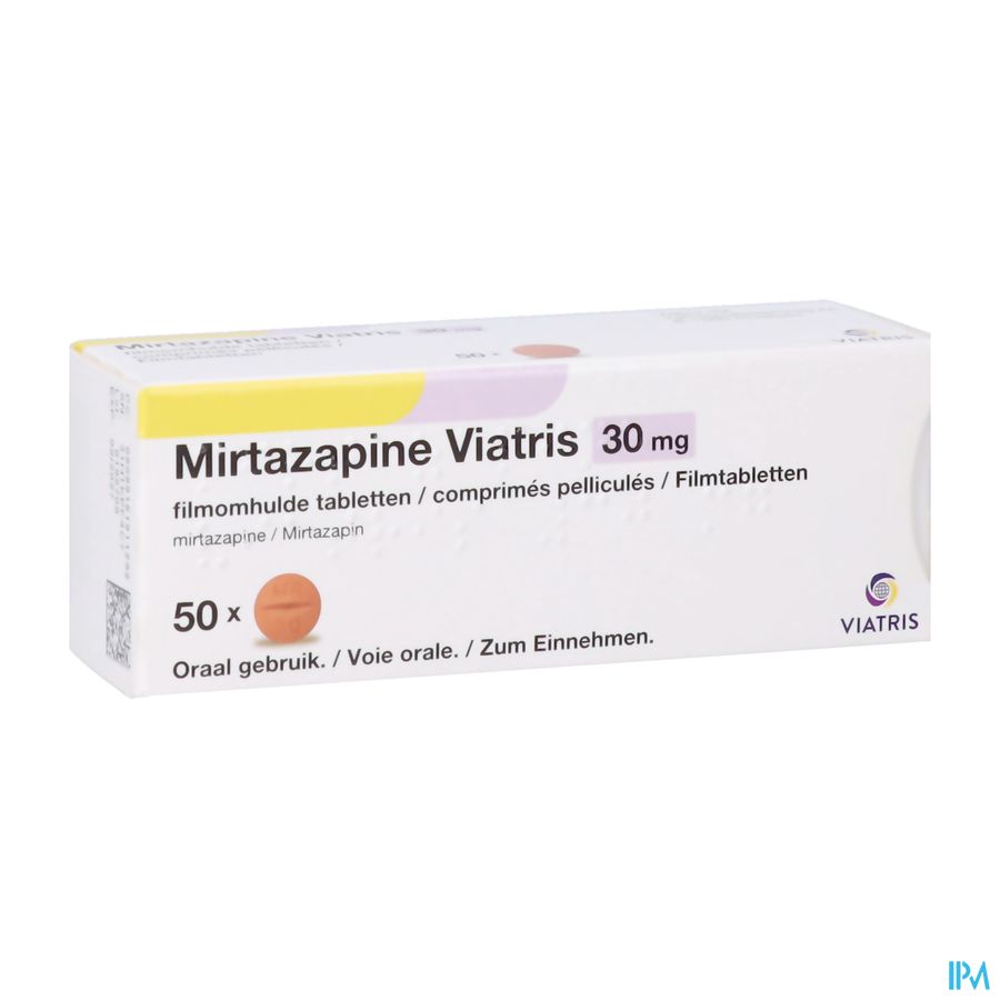 Mirtazapine Viatris 30mg Comp 50