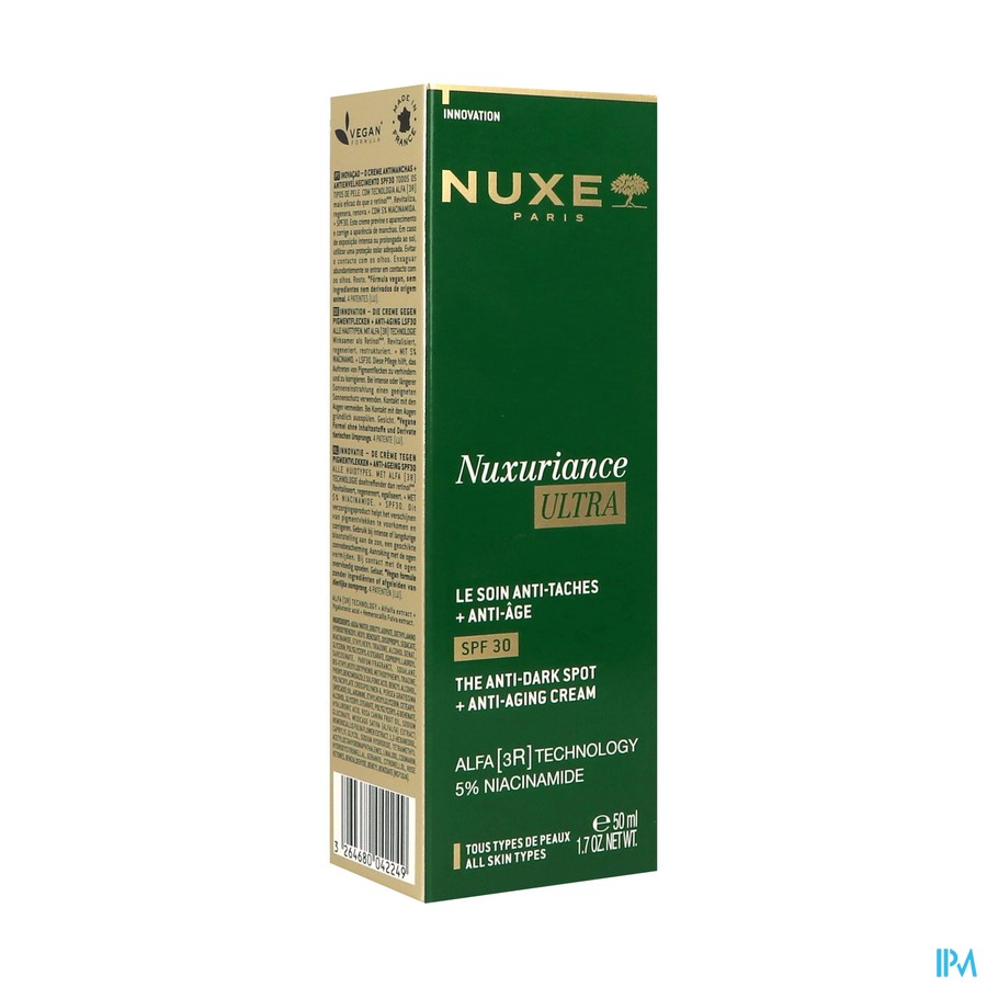Nuxe Nuxuriance Ultra Soin A/taches Spf30 50ml