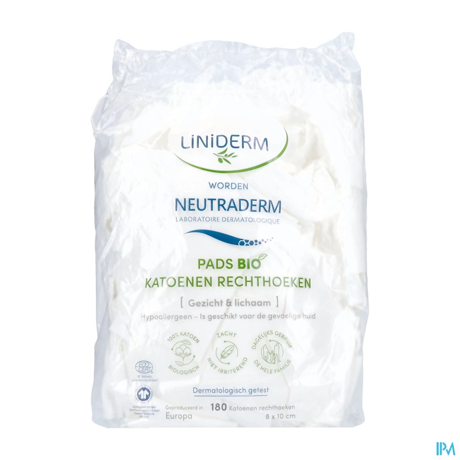 Neutraderm Pads Bio Katoenen Rechthoeken 180