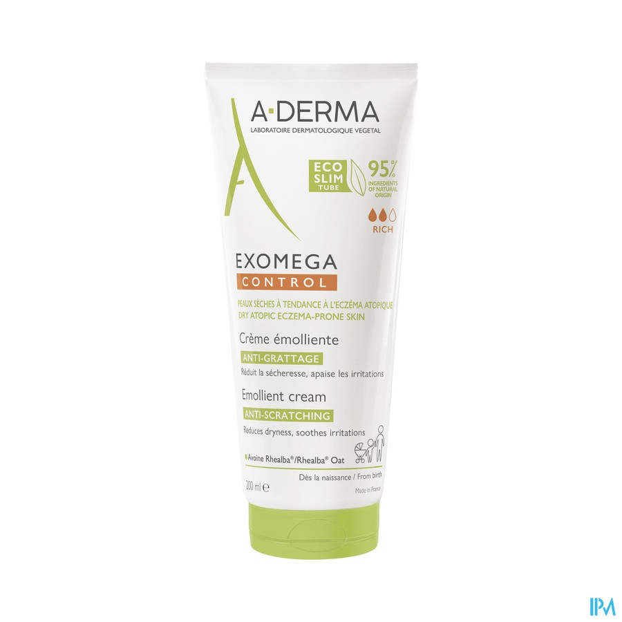 Aderma Exomega Control Creme Emollient 200ml