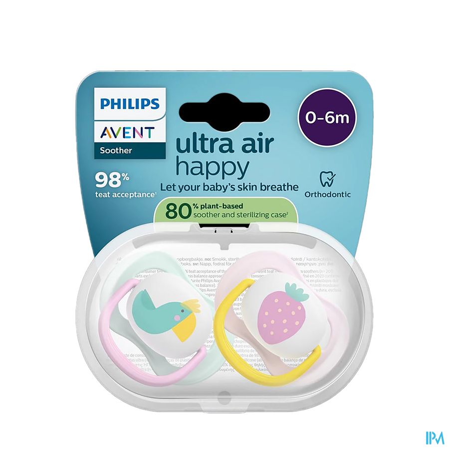Philips Avent Fopspeen +0m Air Collection Girl 2