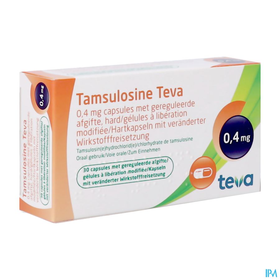 Tamsulosine Teva Caps 30 X 0,4mg