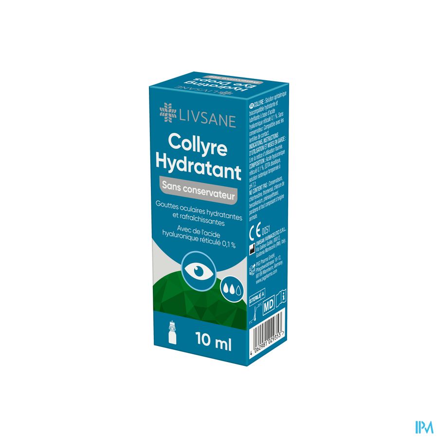 Livsane Eyes Oogdruppels Hydratatie 10ml