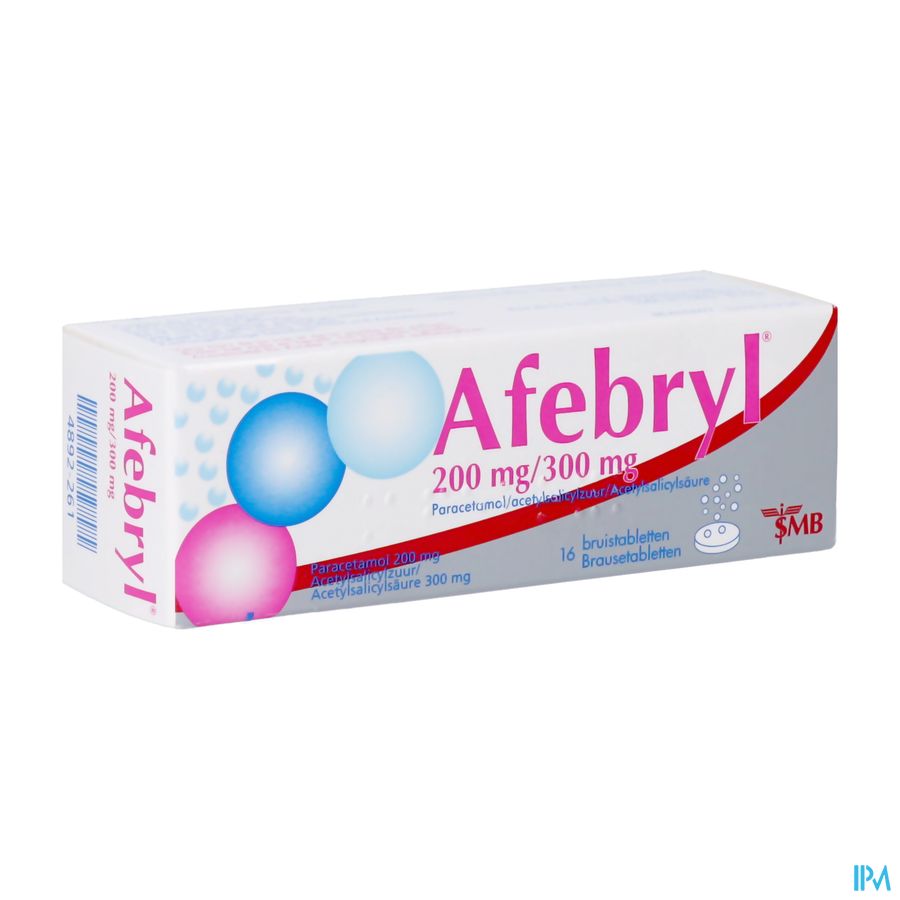 Afebryl 200mg/300mg Bruistabl 16 Nf