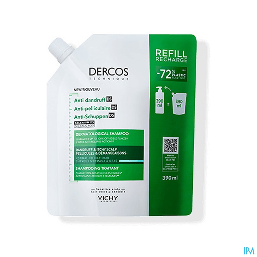 Vichy Dercos Sh Trait.a/pell Chev.mix Refill 500ml