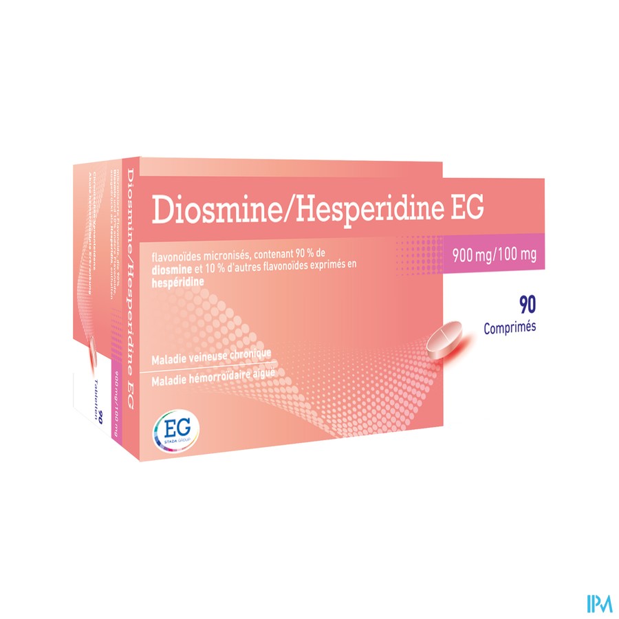 Diosmine+Hesperidine EG 900Mg+100Mg Comp 90